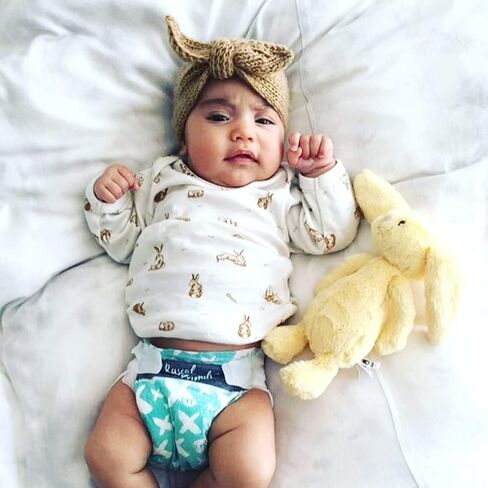 YCMI Baby Turban-Knitting Headband Winter-Wrap-Knotted-Wide - Toddlers Headbands 6 Pieces (Beige+Camel) in Kuwait