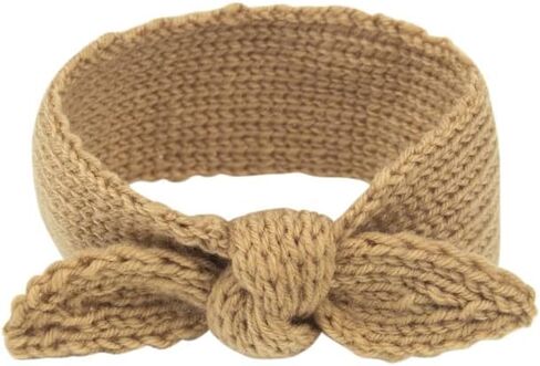 YCMI Baby Turban-Knitting Headband Winter-Wrap-Knotted-Wide - Toddlers Headbands 6 Pieces (Beige+Camel) in Kuwait