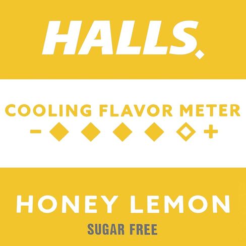 HALLS Relief قطرات السعال الخالية من السكر والعسل والليمون، عبوة اقتصادية - 70 قطرة in Kuwait