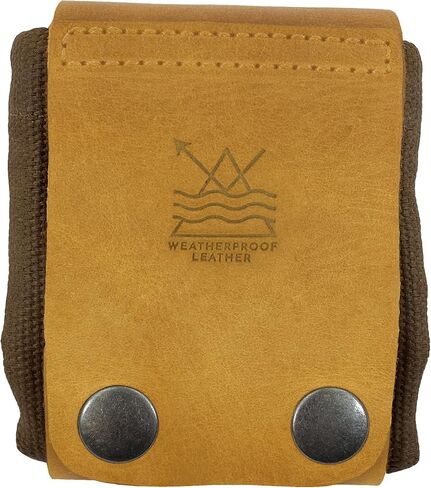 Weatherproof Leather, Foraging Pouch (Collapsible) for Hiking Handmade from Waxed Canvas & Suede Leather - Fatigue in Saudi Arabia