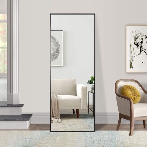 NeuType 71"x24" Unbreakable Full Length Mirror, Shatterproof Mirror for Kids, Glassless Nano Film Mirror Full Length, Big Mirror for Bedroom Living Room Home Gym Lightweight Mirror Hanging or Leaning in Saudi Arabia