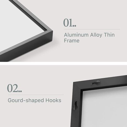NeuType 71"x24" Unbreakable Full Length Mirror, Shatterproof Mirror for Kids, Glassless Nano Film Mirror Full Length, Big Mirror for Bedroom Living Room Home Gym Lightweight Mirror Hanging or Leaning in Saudi Arabia