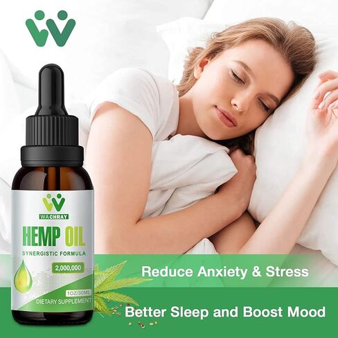 قطرات زيت القنب عالية الفعالية - 2,000,000 أقصى قوة عضوية مزروعة في الولايات المتحدة الأمريكية - صبغة القنب الطبيعية - مستخلص C02، نباتي، غير معدل وراثيًا، عبوة من 2 in Kuwait