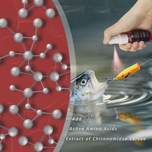EUPHENG Fish Attractant Spray, for Fishing Bait or Lure, Ultimate Year-Round Effective, Add Active Amino Acids to Enhance Smell and Attract Bites, Suitable for Multi Fish and Fishing Styles in Saudi Arabia