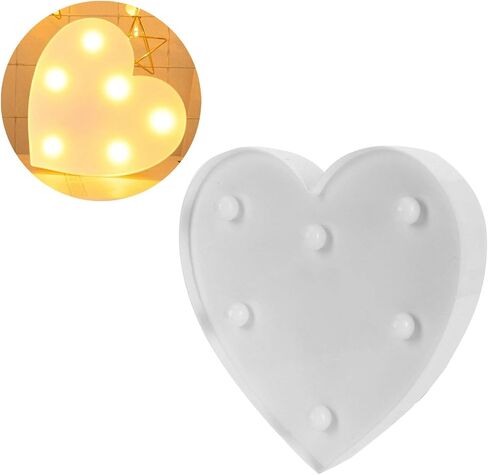 وييسيبو مصباح ليد ليلي على شكل قلب حب، هدايا عيد ميلاد للاطفال الرضع والبنات والاولاد والاطفال الصغار والحبيب والام in Kuwait