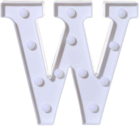 لافتة اضاءة LED بتصميم حروف ابجدية مضيئة مكونة من 26 حرف ابجدي للاضاءة الليلية وحفلات الزفاف واعياد الميلاد والكريسماس وديكور المنزل (A) in Kuwait