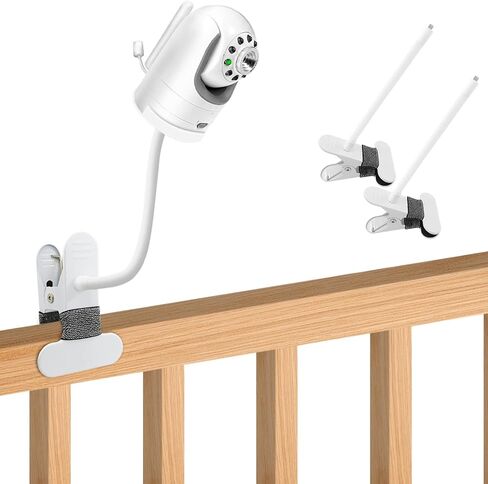 2 حزمة من حامل مراقبة الطفل المرن المشبك متوافق مع بصريات الرضع DXR-8 وDXR-8 Pro Video Baby Monitor حامل شاشات الأطفال لسرير الأطفال وحامل كاميرا الطفل بدون أدوات أو تلف الجدار in Kuwait