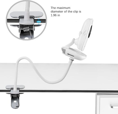 OkeMeeo Adjustable Baby Monitor Mount for VTech VM819 and VM3252 Baby Monitor No Drill(15.7 in Gooseneck Camera Mount Clamp) in Saudi Arabia