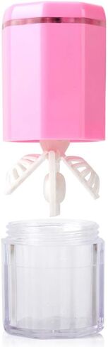 Contact Lens Cleaner, Ofone Rotary Contact Lens Cleaner Case for Soft Lenses, Portable Contact Cleaning Machine with Contact Lens Remover and Tweezers (Pink) in Kuwait