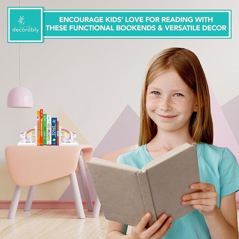 مساند كتب بتصميم يونيكورن للاطفال - نهايات كتب يونيكورن لغرفة الاطفال، مساند كتب للاطفال للرفوف، نهايات كتب الاطفال لحمل الكتب، مساند كتب للاطفال للفتيات، مساند كتب للاطفال للحضانة، نهايات كتب للاطفال in Kuwait