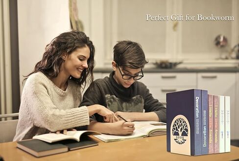 نهايات الكتب المزخرفة، نهايات كتب شجرة الحياة، نهايات الكتب المعدنية للأرفف تعزز تجربة القراءة الخاصة بك، مثالية للاستخدام في المنزل أو المكتب، فكرة هدية مدروسة لديدان الكتب (زوج واحد أبيض + زوج واحد أسود) in Kuwait