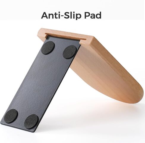 Sunolga 3 Pairs Beech Wooden Book Ends for Shelves with Non-Skid Pad and Detachable Design 5.1 Inches Heavy Duty Decorative Tree Bookends for Functional Organization, Desk Organizers and Accessories in Kuwait