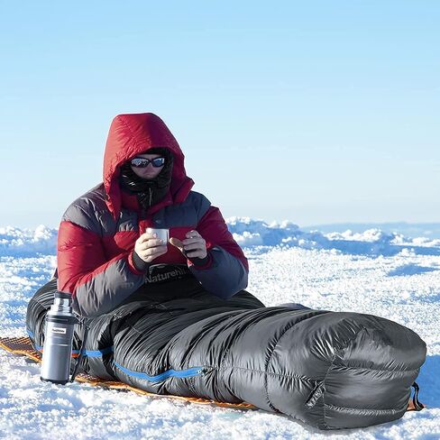 Naturehike الشتاء أسفل غطاء محرك السيارة في الهواء الطلق يندبروف أسفل قبعة دافئة أوزة أسفل قبعة للمشي لمسافات طويلة التزلج ركوب الدراجات (أسود) in Saudi Arabia