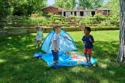 Exxel Outdoors Paw Patrol Kids Camp Set - Tent, Backpack, Sleeping Bag and Flashlight - 4 Piece Indoor/Outdoor Paw Patrol Kids Set,Multi,N-4SLGFL21PAW in Saudi Arabia
