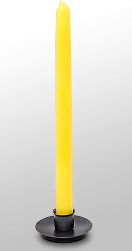 Hyoola Candle Drip Protector - Reusable Metal Safety Candle Holder - Pin Holds Candles in Place - for 1/2 inch Diameter Candle - Black in Saudi Arabia