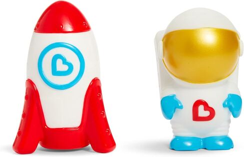 لعبة استحمام الأطفال الصغار والرضع من Munchkin® Galaxy Buddies™ المضيئة الآمنة للمياه، وسفينة رائد فضاء وصاروخ in Saudi Arabia