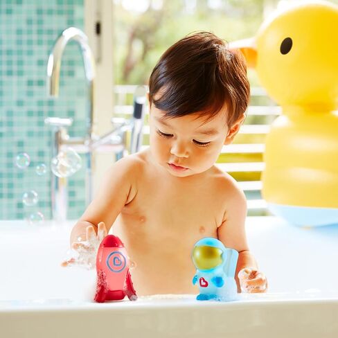 لعبة استحمام الأطفال الصغار والرضع من Munchkin® Galaxy Buddies™ المضيئة الآمنة للمياه، وسفينة رائد فضاء وصاروخ in Saudi Arabia