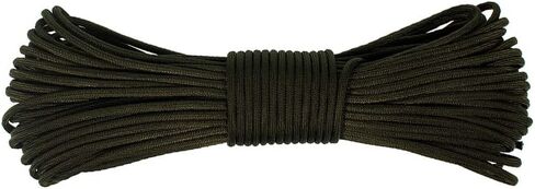 حبل باراكورد 550 ميل-سبيك - حبل مظلة للنجاة في الهواء الطلق (Mil-C-5040-H) - طول 100 قدم (زيتوني) in Saudi Arabia
