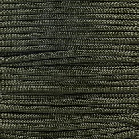 حبل باراكورد 550 ميل-سبيك - حبل مظلة للنجاة في الهواء الطلق (Mil-C-5040-H) - طول 100 قدم (زيتوني) in Saudi Arabia
