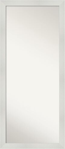 Amanti Art Wall Mirror Full Length Mirror (64.5 x 28.5 in.) Full Body Mirror, Mosaic White Floor Mirror Full Length Mirror for Bedroom or Living Room Decor, White Mirror, Casual Mirror from WI, USA in Saudi Arabia