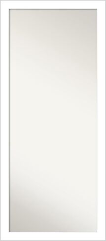 Amanti Art Wall Mirror Full Length Mirror (64.5 x 28.5 in.) Full Body Mirror, Mosaic White Floor Mirror Full Length Mirror for Bedroom or Living Room Decor, White Mirror, Casual Mirror from WI, USA in Kuwait