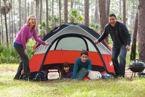 Gigatent 4 Person Camping Tent – Spacious, Lightweight, Heavy Duty Backpacking Tent - Weather and Flame Resistant Outdoor Hiking Gear – Fast and Easy Set-Up – 9’x7’ Floor, 58" Peak Height in Kuwait