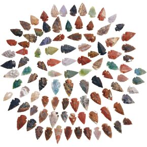المغرب 100 نقطة 1 "-1.5" الصوان Arrowheads الرمح العقيق Arrowheads الحرف قلادة مجوهرات ذاتية الصنع in Kuwait