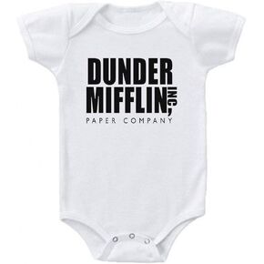 Ink Trendz Dunder Mifflin Inc. شركة الورق مضحك البضائع المكتبية الطفل قطعة واحدة ارتداءها in Saudi Arabia