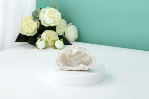 بلورات XIANNVXI وأحجار الشفاء الكوارتز الشفاف الجيود الطبيعي الخام الحقيقي الريكي مجموعة الطاقة الروحية الخام غير النظامية الأحجار الكريمة بلورات كبيرة لديكور مكتب المنزل والمكتب 50 جرام - 100 جرام in Kuwait