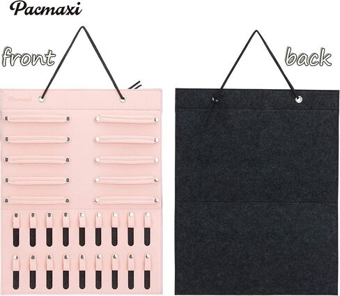 منظم تخزين عصابات الرأس المعلقة للفتيات الصغيرات من PACMAXI، حامل عصابات رأس وأقواس لحديثي الولادة (10 أشرطة كبس + 18 مشبك، وردي) in Kuwait