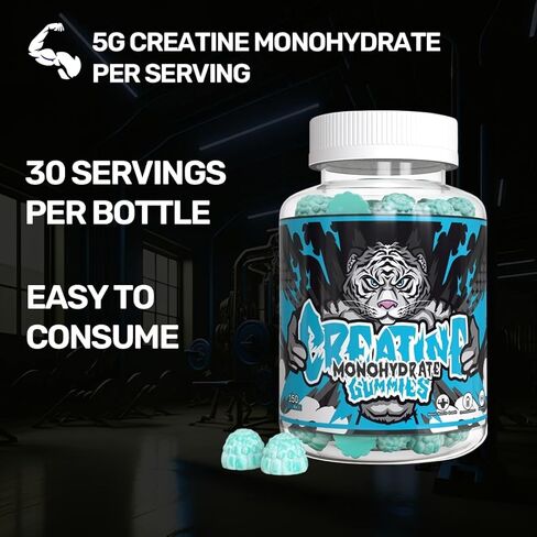AzeilSupps كرياتين مونوهيدراتي يعزز القوة والقوة ونمو العضلات بجرعات صحيحة 5 جرام كرياتين مونوهيدرات لكل وجبة in Kuwait