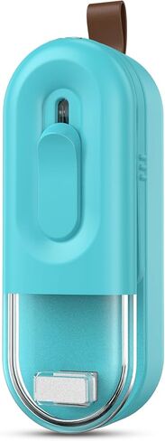 اداة اغلاق اكياس صغيرة محمولة باليد 2 في 1 مع قطاعة وحبل قصير للاكياس البلاستيكية وتخزين الطعام والوجبات الخفيفة والحفاظ على الطعام طازجًا. in Kuwait