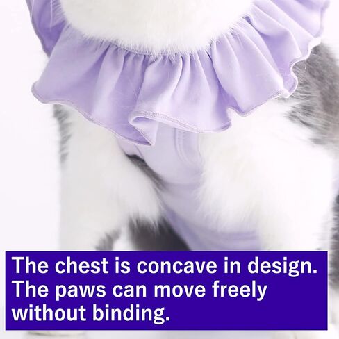 Cat Recovery Suit for Abdominal Wounds and Skin Diseases,Breathable Surgical Recovery Shirt After Surgery Wear Anti Licking Wounds,E-Collar Alternative for Female Cats Kitten(RSC01-blue-s) in Saudi Arabia