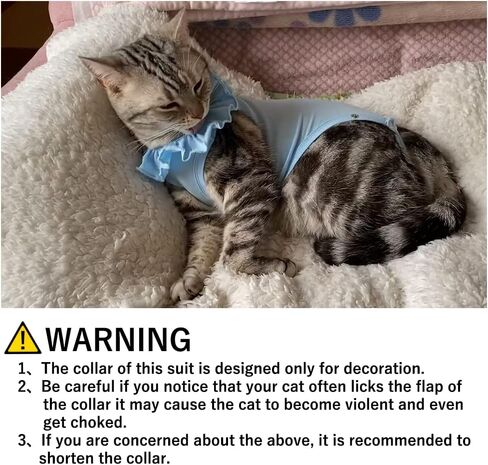 Cat Recovery Suit for Abdominal Wounds and Skin Diseases,Breathable Surgical Recovery Shirt After Surgery Wear Anti Licking Wounds,E-Collar Alternative for Female Cats Kitten(RSC01-blue-s) in Saudi Arabia
