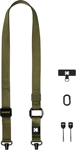 KODAK Multi-Purpose Camera Strap (Khaki) - Quick-Detach System, Lightweight, Durable Metal Swivels, Multiple Usages, SLR Cameras, Compact Cameras, Smart Phones in Kuwait