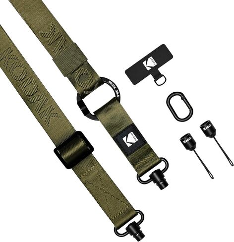 KODAK Multi-Purpose Camera Strap (Khaki) - Quick-Detach System, Lightweight, Durable Metal Swivels, Multiple Usages, SLR Cameras, Compact Cameras, Smart Phones in Kuwait
