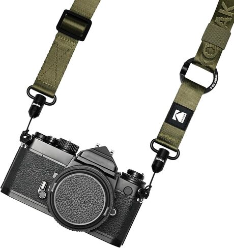 KODAK Multi-Purpose Camera Strap (Khaki) - Quick-Detach System, Lightweight, Durable Metal Swivels, Multiple Usages, SLR Cameras, Compact Cameras, Smart Phones in Kuwait