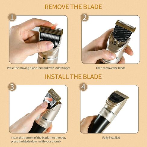 كوسي ماكينة حلاقة شعر الكلاب اللاسلكية القابلة لاعادة الشحن بسرعتين، ماكينة حلاقة شعر الحيوانات الاليفة منخفضة الضوضاء ومقاومة للماء، اداة حلاقة شعر الحيوانات مع مقص in Kuwait