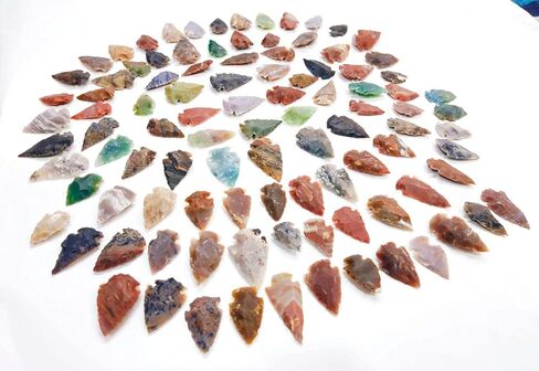 المغرب 100 نقطة 1 "-1.5" الصوان Arrowheads الرمح العقيق Arrowheads الحرف قلادة مجوهرات ذاتية الصنع in Kuwait
