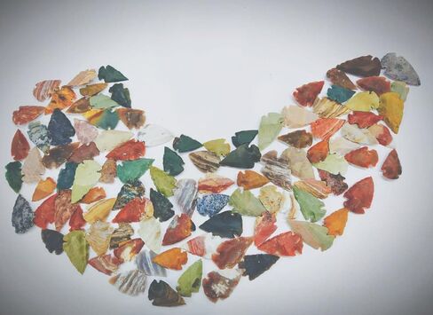 المغرب 100 نقطة 1 "-1.5" الصوان Arrowheads الرمح العقيق Arrowheads الحرف قلادة مجوهرات ذاتية الصنع in Kuwait