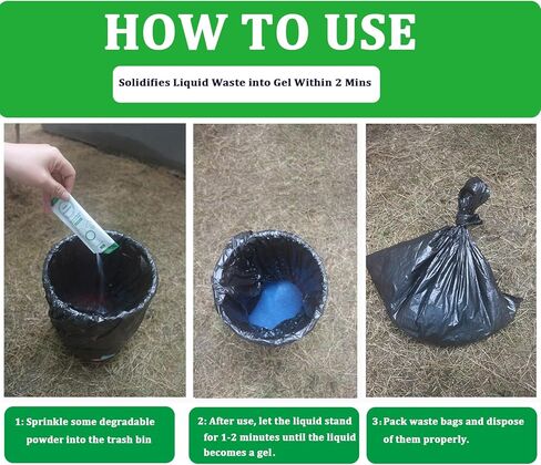 20 عبوة من مسحوق براز المرحاض المحمول للمرحاض في الهواء الطلق، جل صديق للبيئة لمرحاض التخييم المحمول، مواد كيميائية للمراحيض في حالات الطوارئ، ماصة لإزالة الروائح الكريهة ومعالجة نفايات المرحاض في حالات الطوارئ in Kuwait