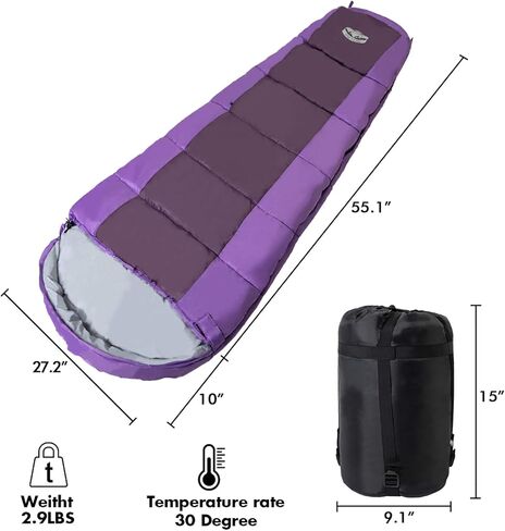 حقيبة نوم للأطفال من باسيفيك باس مع حقيبة حمل درجة حرارة 30 درجة in Kuwait