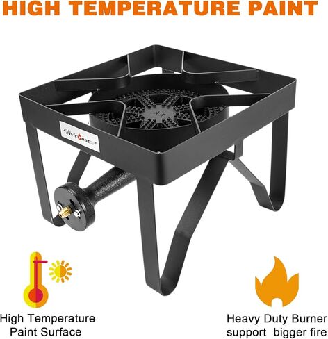 Vivicreate Camping Camp Range Chef Griddle Outdoor Kitchen Garden grill propane gas 20PSIG high pressure cook Stove Burner estufa Quemador cusina in Kuwait