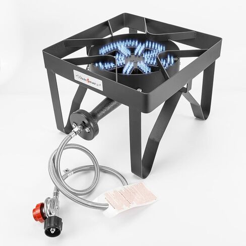 Vivicreate Camping Camp Range Chef Griddle Outdoor Kitchen Garden grill propane gas 20PSIG high pressure cook Stove Burner estufa Quemador cusina in Kuwait