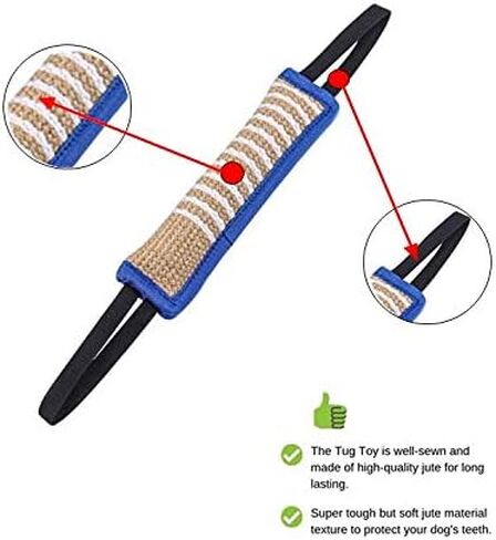 Dog Bite Training Set - Dog Bite Pillow Tug Toy, Dog Training Stick, Professional Training Equipment for K9, IPO, Schutzhund & Puppy Training (Blue) in Kuwait