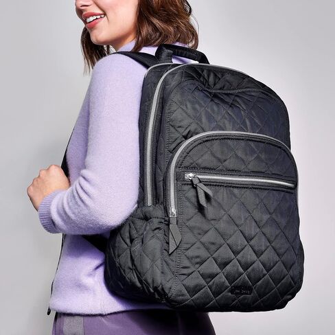 حقيبة ظهر Vera Bradley Performance Twill Campus، رمادي سحابي in Saudi Arabia