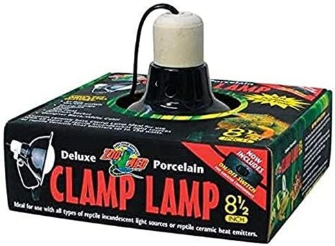 DLX Porcelain Clamp Lamp (Blk UL Listed) 8.5 in Saudi Arabia