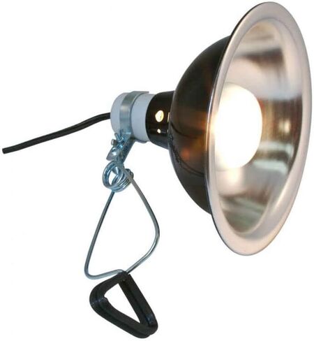 DLX Porcelain Clamp Lamp (Blk UL Listed) 8.5 in Saudi Arabia