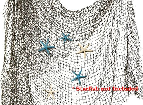 شبكة صيد 5 × 10 قدم | شبكتان بحريتان اصليتان | شبكة سمكة مزخرفة | عبوتان | بالاضافة الى كتاب الكتروني بحري مجاني من جوزيف راينز in Saudi Arabia