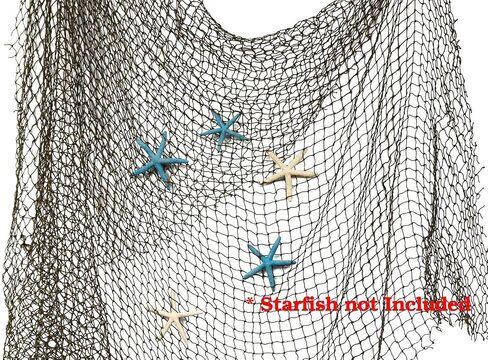 شبكة صيد 5 × 10 قدم | شبكتان بحريتان اصليتان | شبكة سمكة مزخرفة | عبوتان | بالاضافة الى كتاب الكتروني بحري مجاني من جوزيف راينز in Saudi Arabia